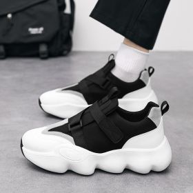 Men's Fashion One Stirrup Heightening Sports Running Shoes (Option: White-41)