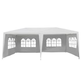 Outdoor Activities Wedding Large 10' x 20' Gazebo Canopy Party Tent (Color: White, Type: Canopies & Gazebos)
